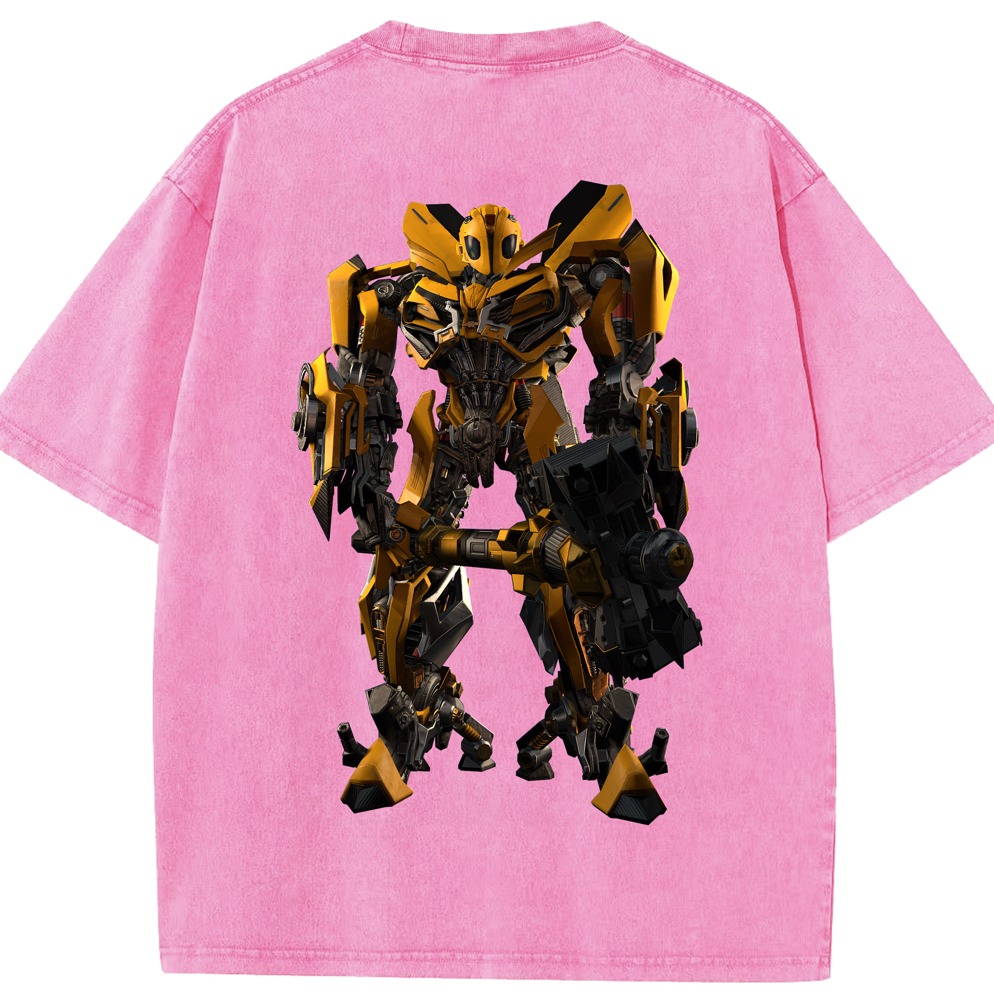 （画像用） Transformers トランスフォーマー 綿100% ヴィンテージ風 半袖Tシャツ（背面プリント）